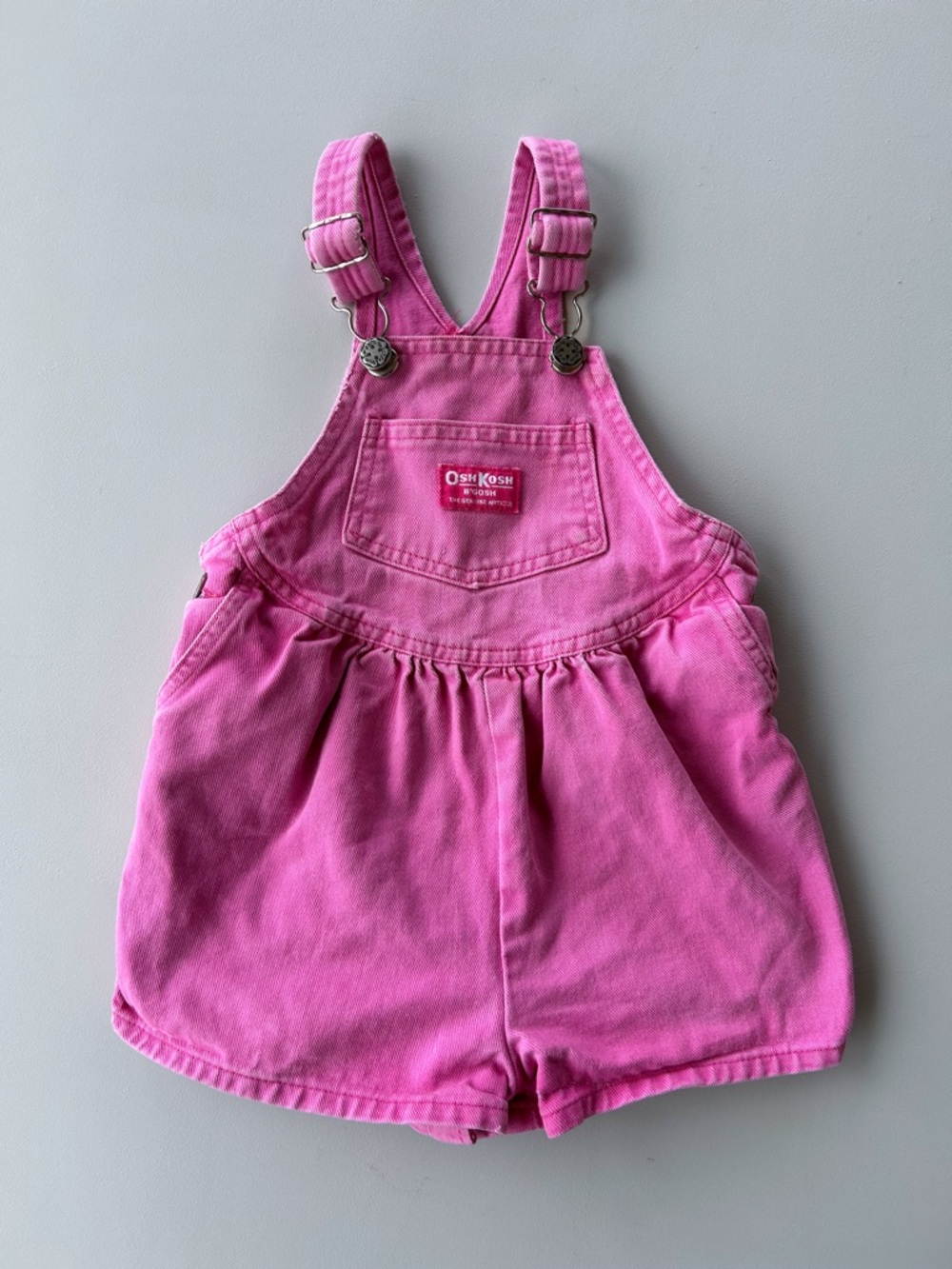 OshKosh B'gosh Hot Pink Girls' Shortall Overalls